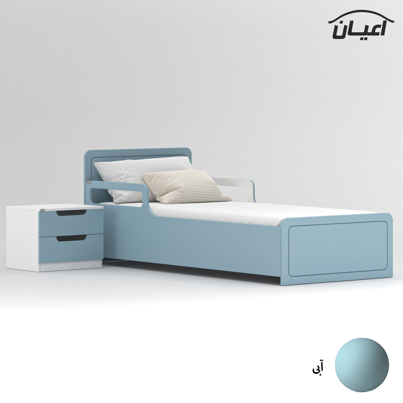 ست تخت خواب یک نفره کوچیل مدل KL775 سایز 90x200 سانتی متر مجموعه دو عددی