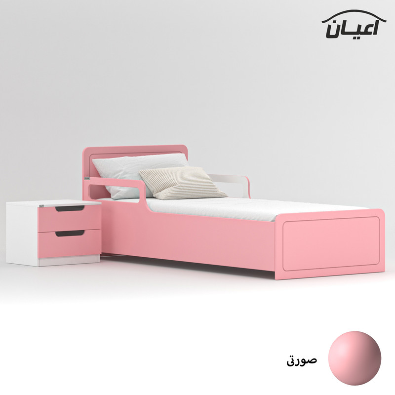 ست تخت خواب یک نفره کوچیل مدل KL775 سایز 90x200 سانتی متر مجموعه دو عددی
