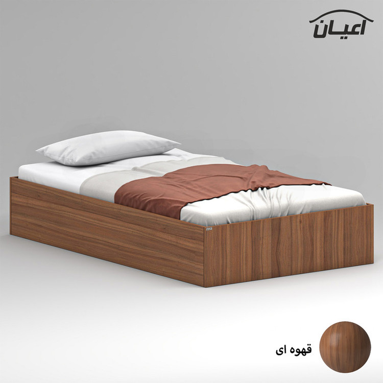 تخت خواب ملامینه یک نفره کوچیل مدل KL942 سایز 120x200 سانتی متر