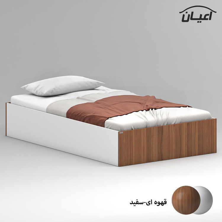 تخت خواب ملامینه یک نفره کوچیل مدل KL942 سایز 120x200 سانتی متر