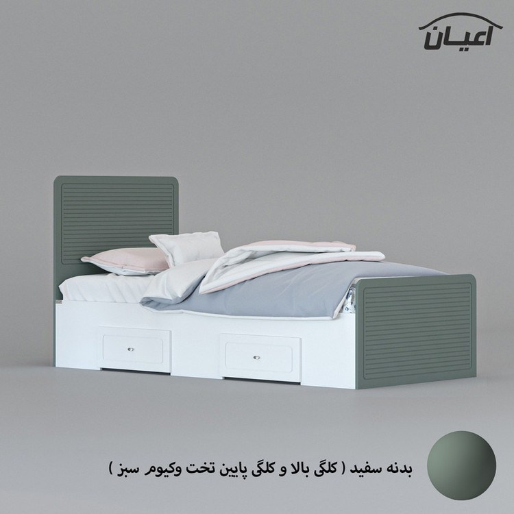 تخت خواب یک نفره کوچیل مدل KL811 سایز 80x180 سانتی متر