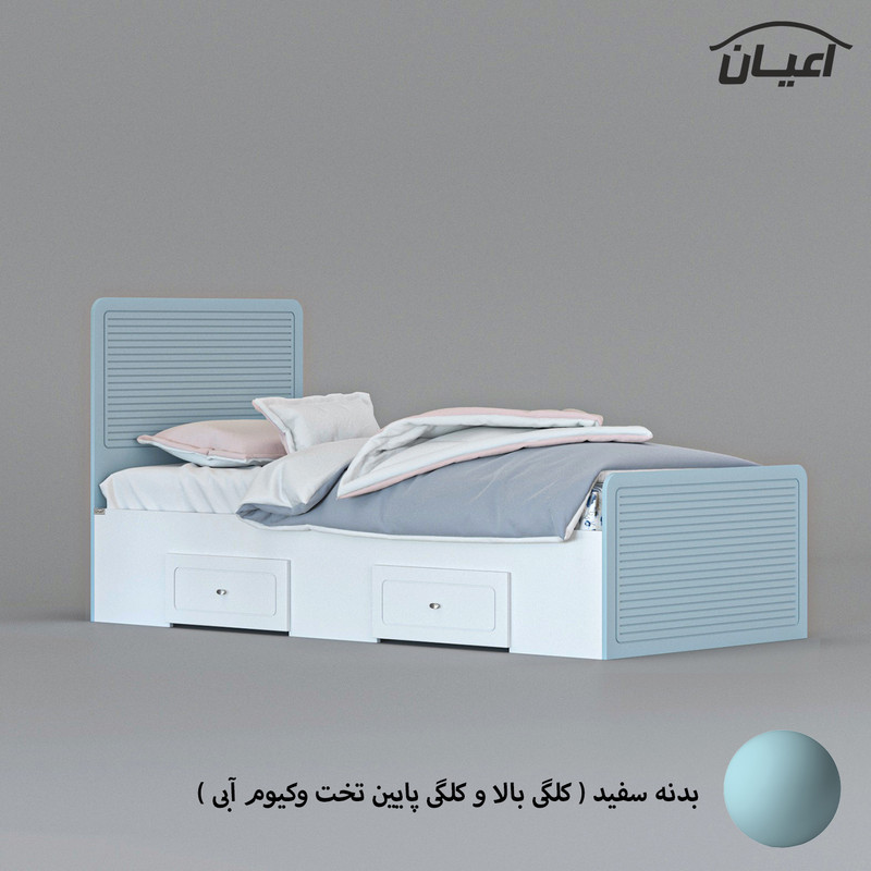 تخت خواب یک نفره کوچیل مدل KL811 سایز 80x180 سانتی متر