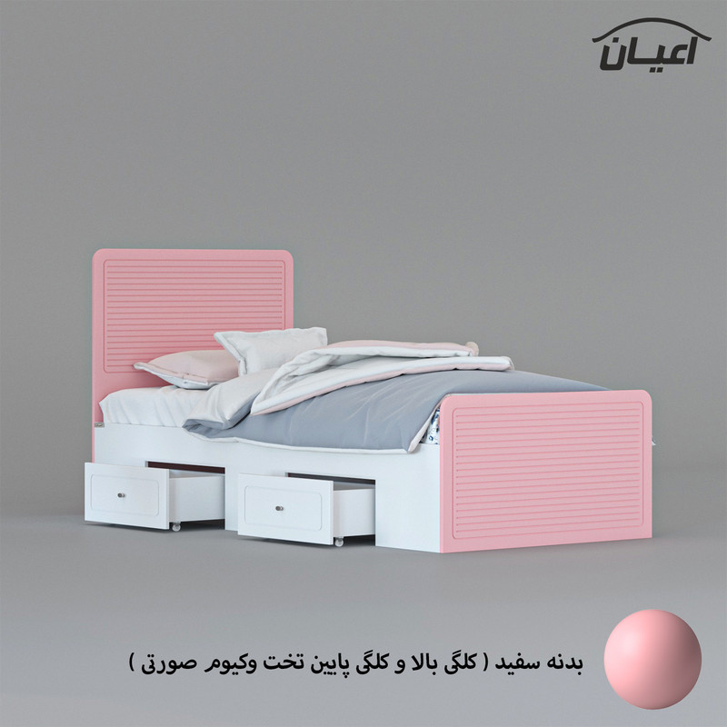 تخت خواب یک نفره کوچیل مدل KL811 سایز 80x180 سانتی متر