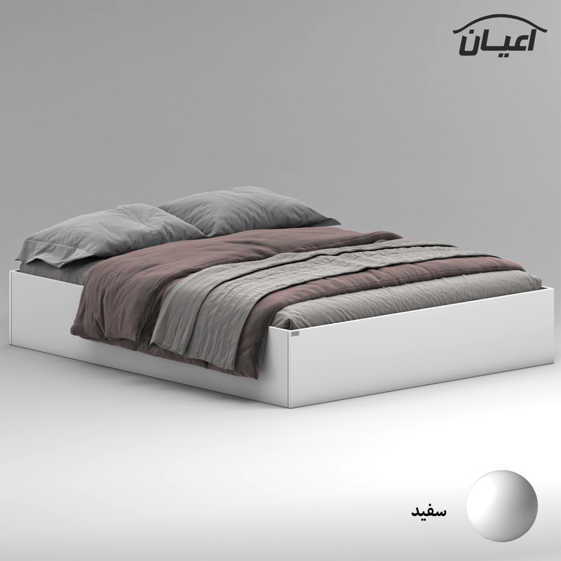 تخت خواب ملامینه دو نفره کوچیل مدل KL943 سایز 160x200 سانتی متر