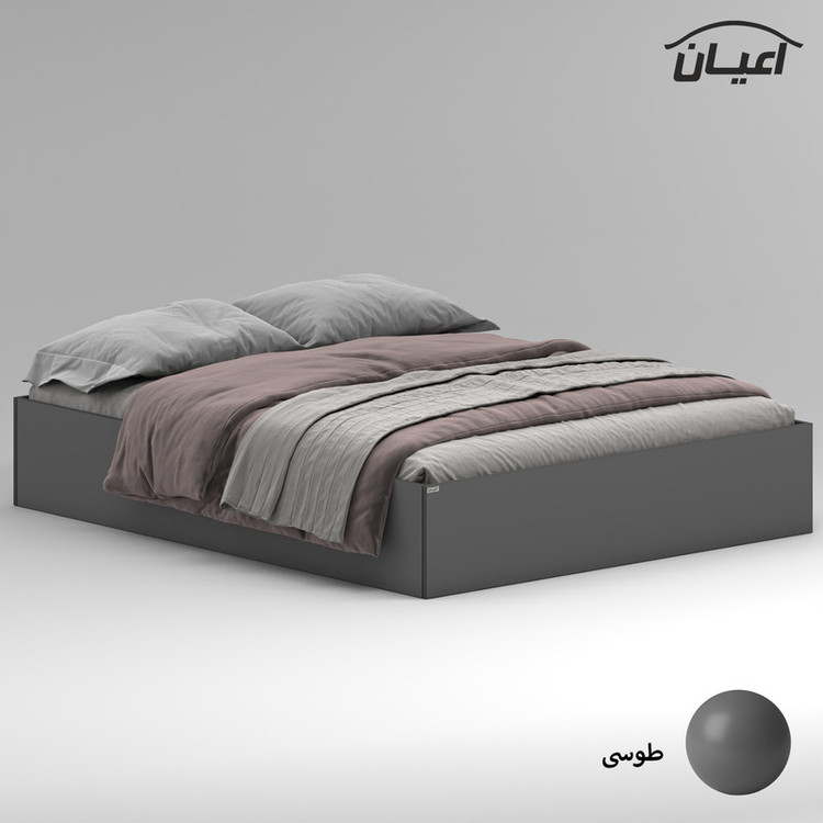 تخت خواب ملامینه دو نفره کوچیل مدل KL943 سایز 160x200 سانتی متر