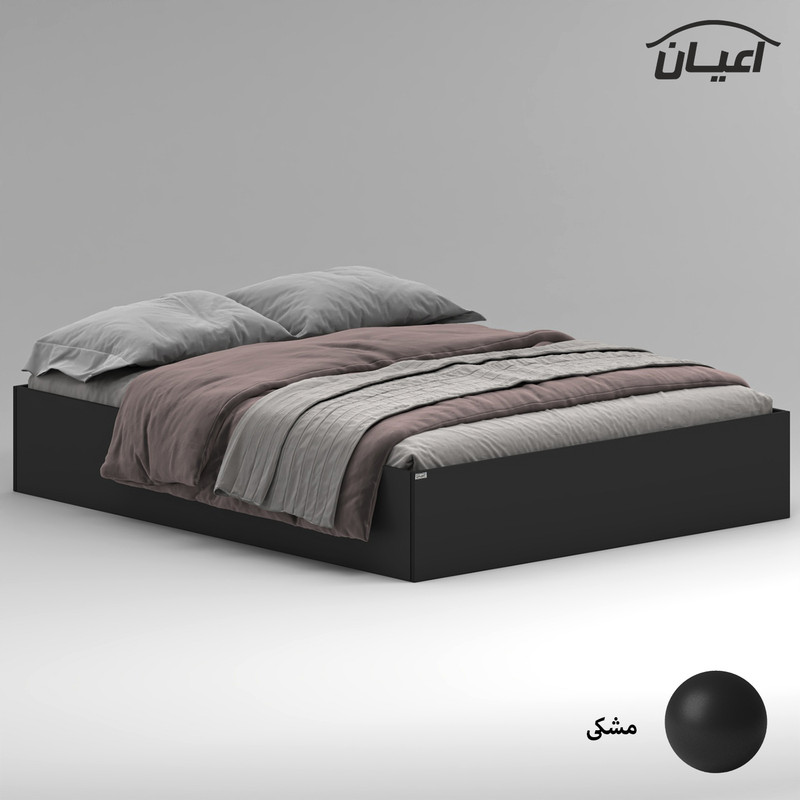 تخت خواب ملامینه دو نفره کوچیل مدل KL943 سایز 160x200 سانتی متر