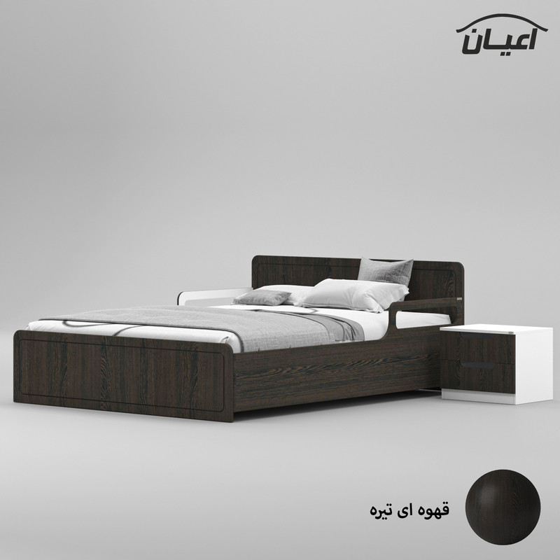 ست تخت خواب دو نفره کوچیل مدل KL776 سایز 160x200 سانتی متر مجموعه سه عددی