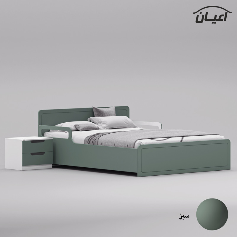 ست تخت خواب دو نفره کوچیل مدل KL776 سایز 160x200 سانتی متر مجموعه سه عددی