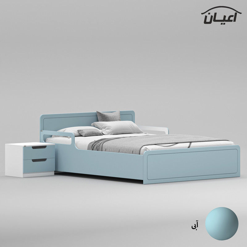 ست تخت خواب دو نفره کوچیل مدل KL776 سایز 160x200 سانتی متر مجموعه سه عددی
