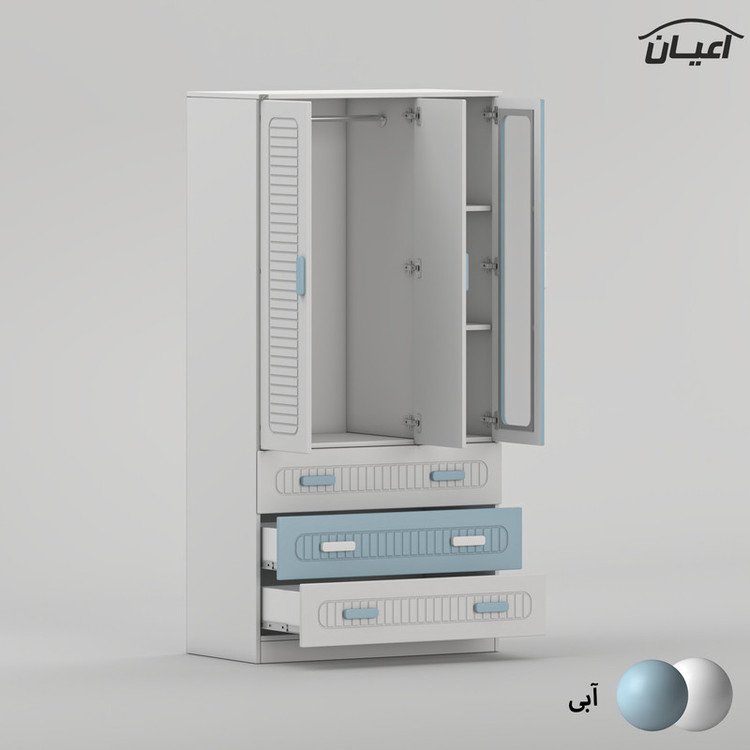 کمد لباس کودک کوچیل مدل KL1004