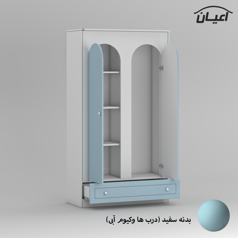کمد لباس چندمنظوره کوچیل مدل KL858 طول 100سانتی متر