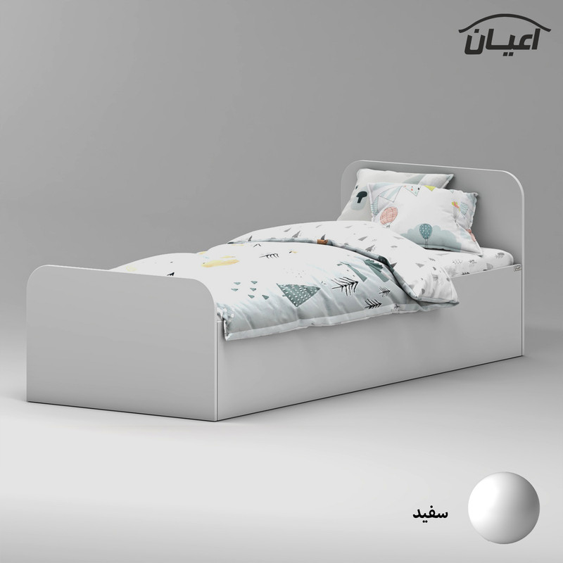 تخت خواب ملامینه یک نفره کوچیل مدل KL930 سایز 80x180 سانتی متر