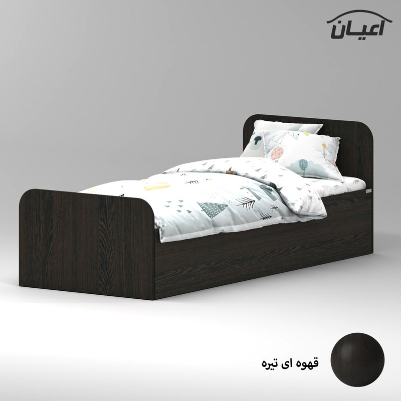 تخت خواب ملامینه یک نفره کوچیل مدل KL930 سایز 80x180 سانتی متر