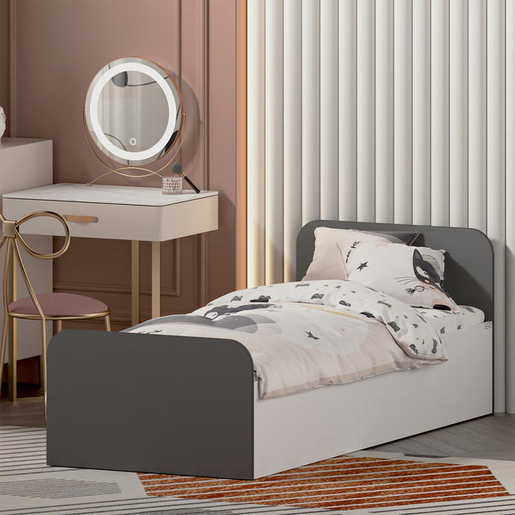 تخت خواب ملامینه یک نفره کوچیل مدل KL930 سایز 80x180 سانتی متر
