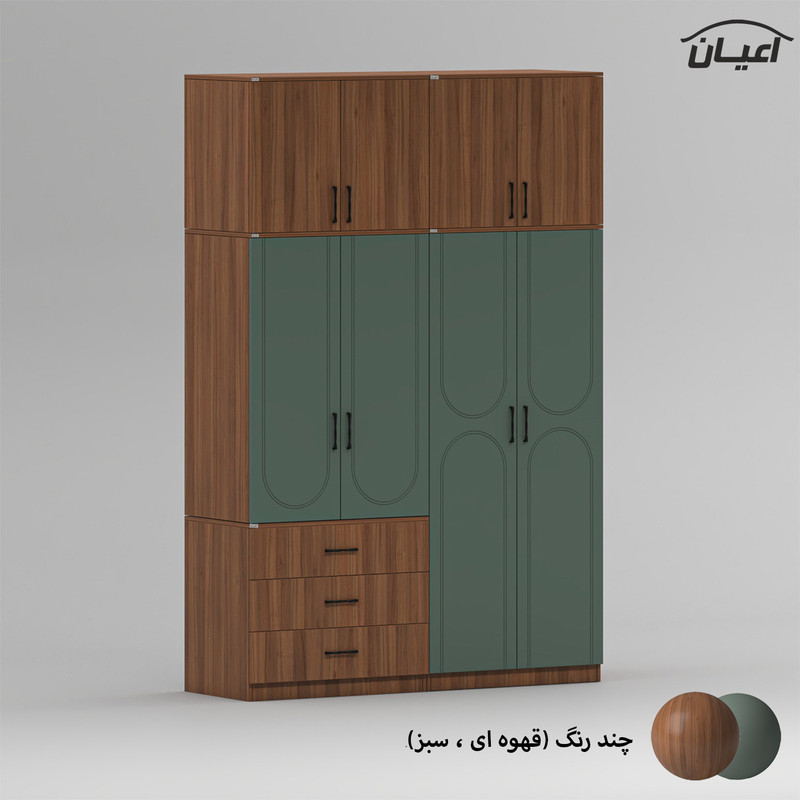 کمد لباس چند منظوره کوچیل مدل KL964 طول 160 سانتی متر مجموعه پنج عددی