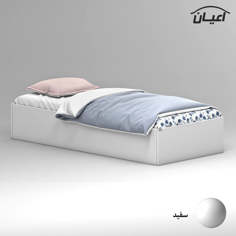 تخت خواب ملامینه یک نفره کوچیل مدل KL941 سایز 90x200 سانتی متر