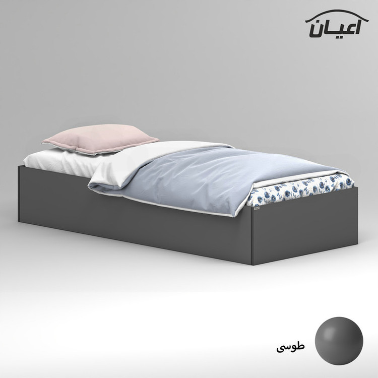تخت خواب ملامینه یک نفره کوچیل مدل KL941 سایز 90x200 سانتی متر