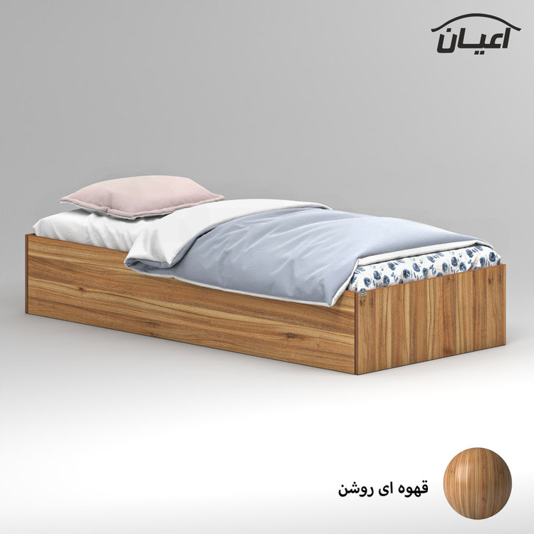 تخت خواب ملامینه یک نفره کوچیل مدل KL941 سایز 90x200 سانتی متر
