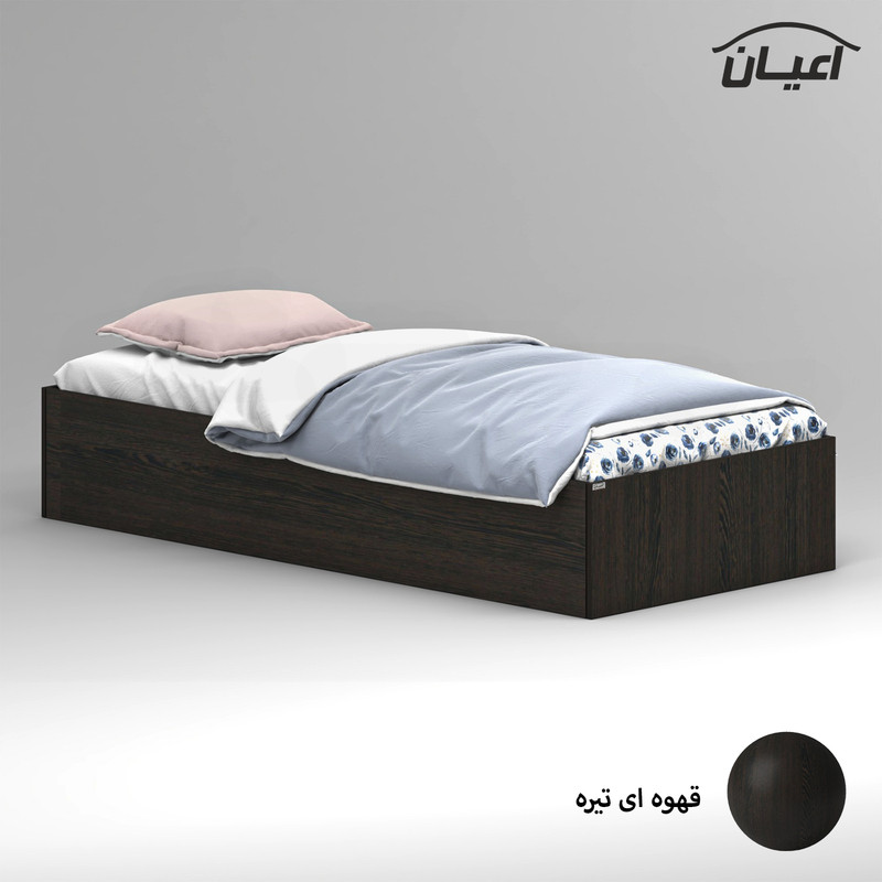تخت خواب ملامینه یک نفره کوچیل مدل KL941 سایز 90x200 سانتی متر
