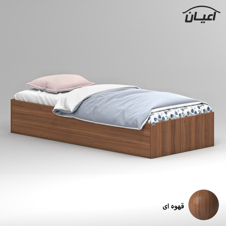 تخت خواب ملامینه یک نفره کوچیل مدل KL941 سایز 90x200 سانتی متر