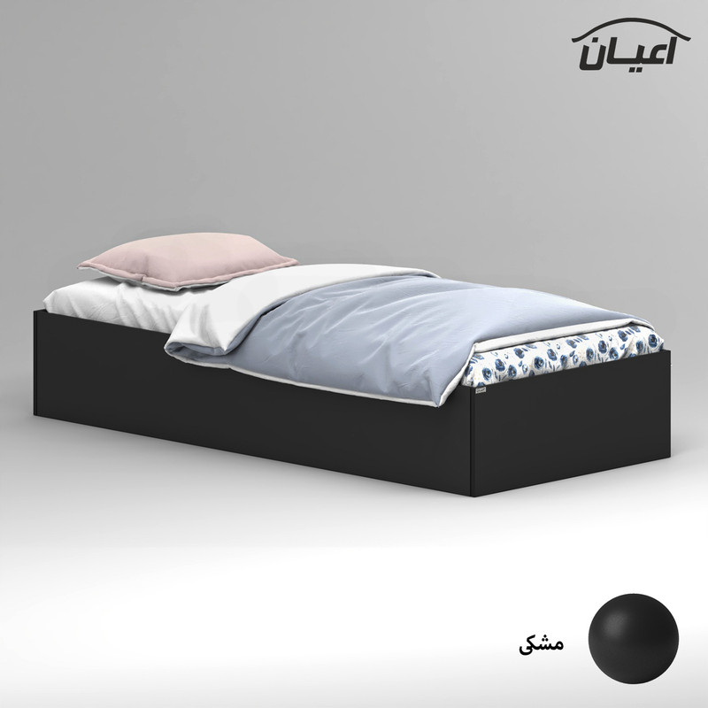 تخت خواب ملامینه یک نفره کوچیل مدل KL941 سایز 90x200 سانتی متر
