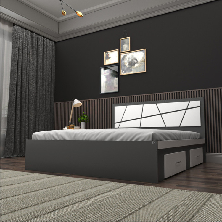 تخت خواب دونفره کوچیل مدل KL607 سایز 160x200 سانتی متر