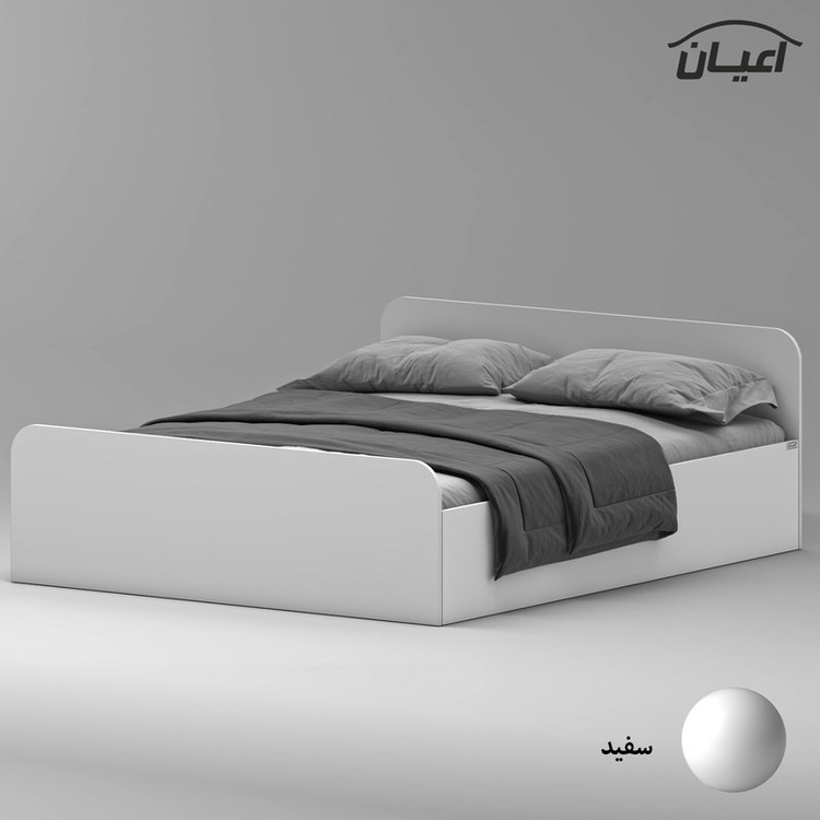 تخت خواب ملامینه دو نفره کوچیل مدل KL933 سایز 160x200 سانتی متر