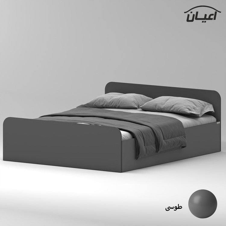 تخت خواب ملامینه دو نفره کوچیل مدل KL933 سایز 160x200 سانتی متر