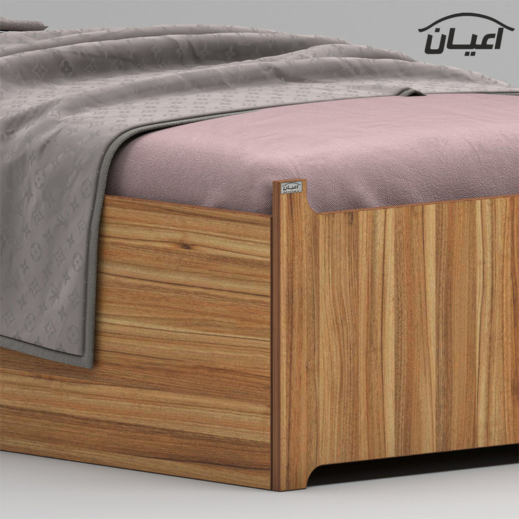 تخت خواب ملامینه یک نفره کوچیل مدل KL952 سایز 90x200 سانتی متر