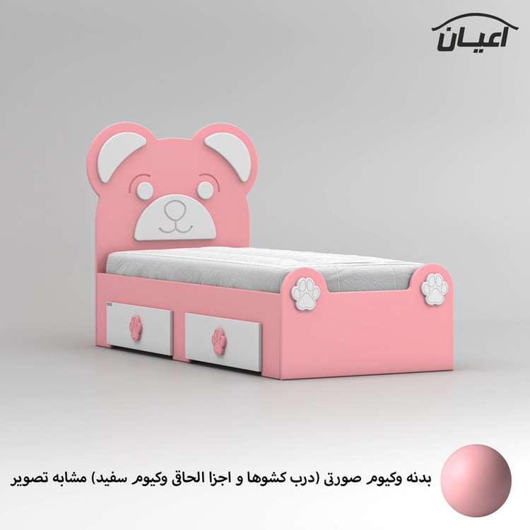 تخت خواب ام دی اف یک نفره کوچیل مدل KL844 سایز 80x180 سانتی متر