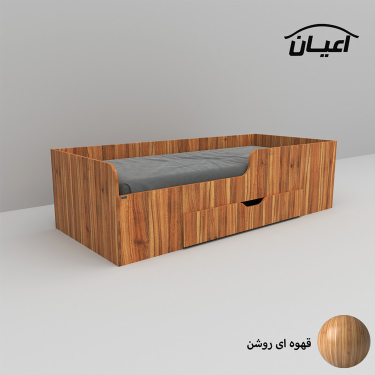 تخت خواب یک نفره کوچیل مدل KL658 سایز 90x200 سانتی متر