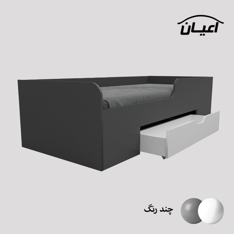تخت خواب یک نفره کوچیل مدل KL658 سایز 90x200 سانتی متر