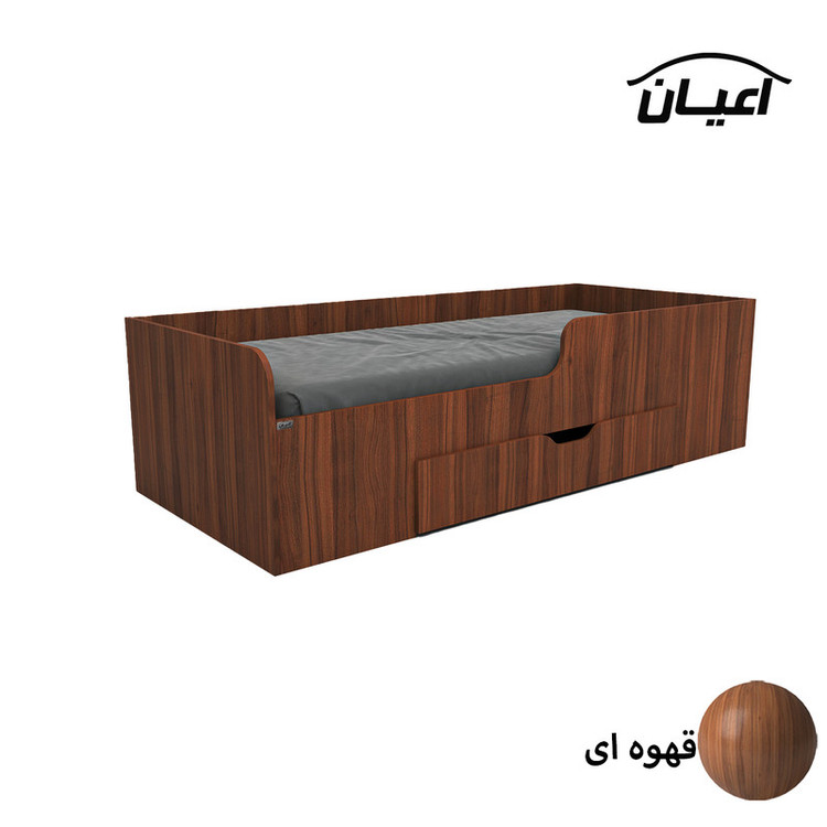 تخت خواب یک نفره کوچیل مدل KL658 سایز 90x200 سانتی متر