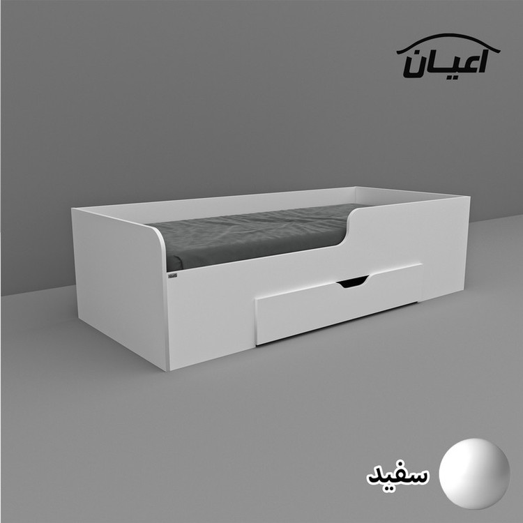 تخت خواب یک نفره کوچیل مدل KL658 سایز 90x200 سانتی متر