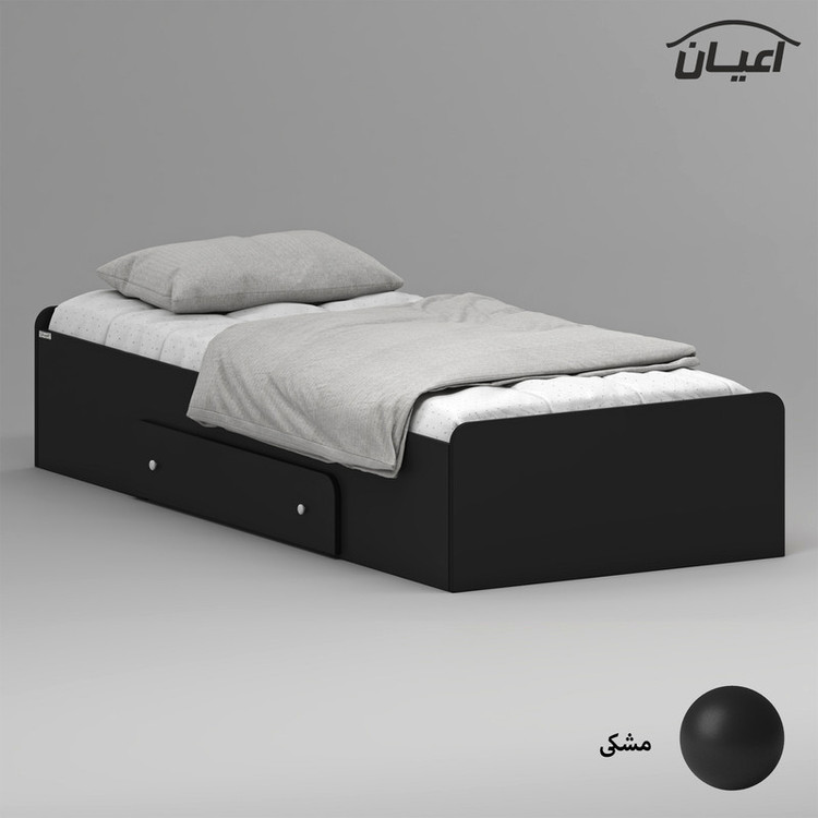 تخت خواب ملامینه یک نفره کوچیل مدل KL967 سایز 90x200 سانتی متر