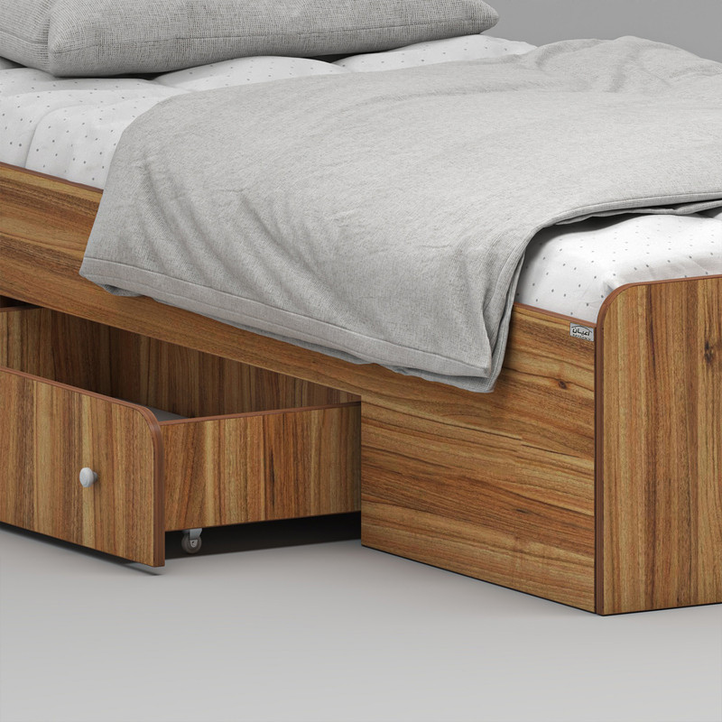 تخت خواب ملامینه یک نفره کوچیل مدل KL967 سایز 90x200 سانتی متر