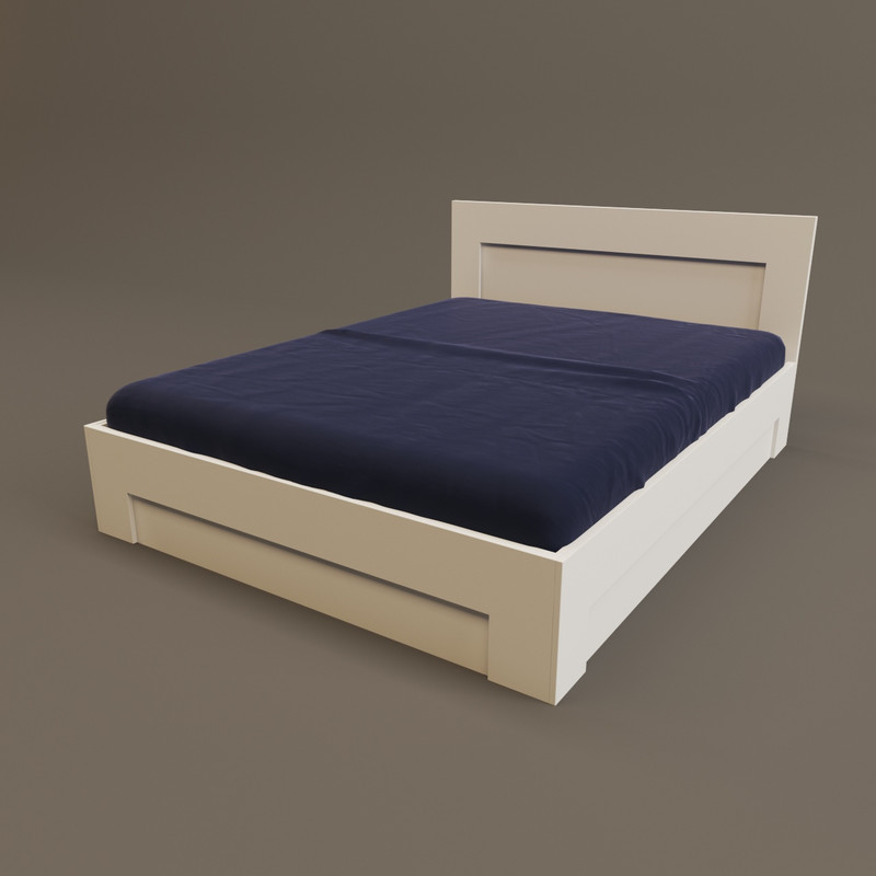 تخت خواب دو نفره کوچیل مدل KL303 سایز 160x200 سانتی متر