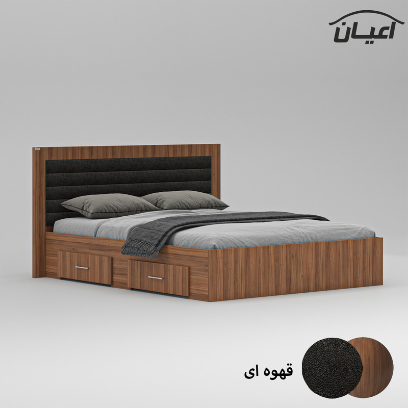 تخت خواب دونفره کوچیل مدل KL830 سایز 160x200 سانتی متر