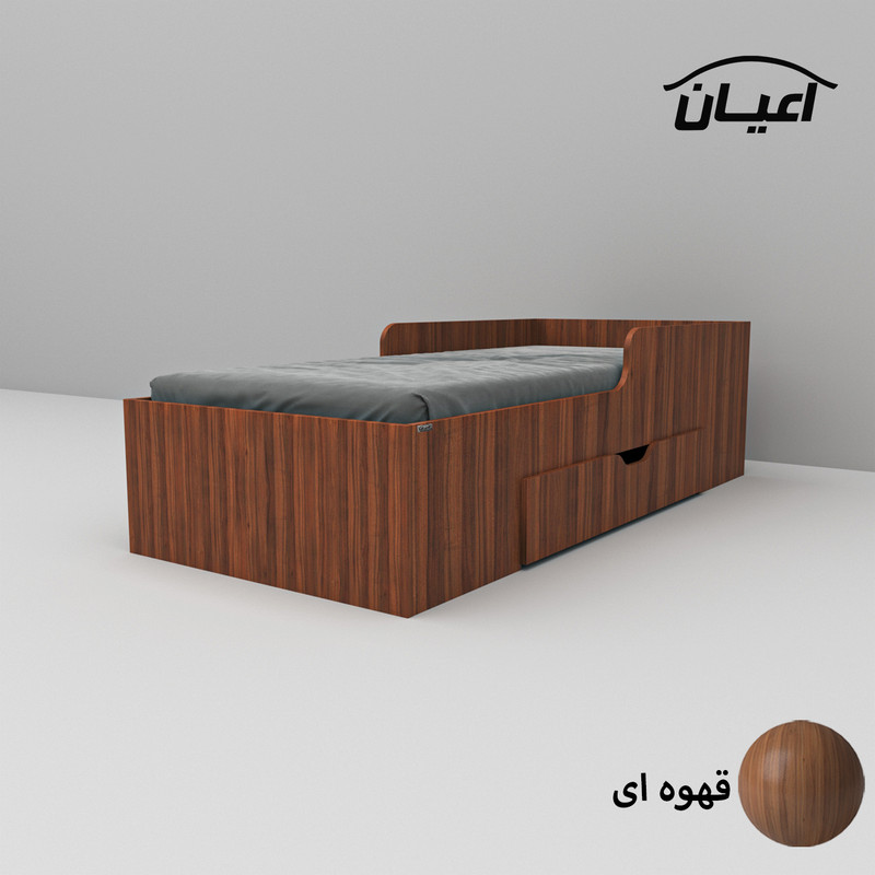 تخت خواب یک نفره کوچیل مدل KL611 سایز 80x180 سانتی متر