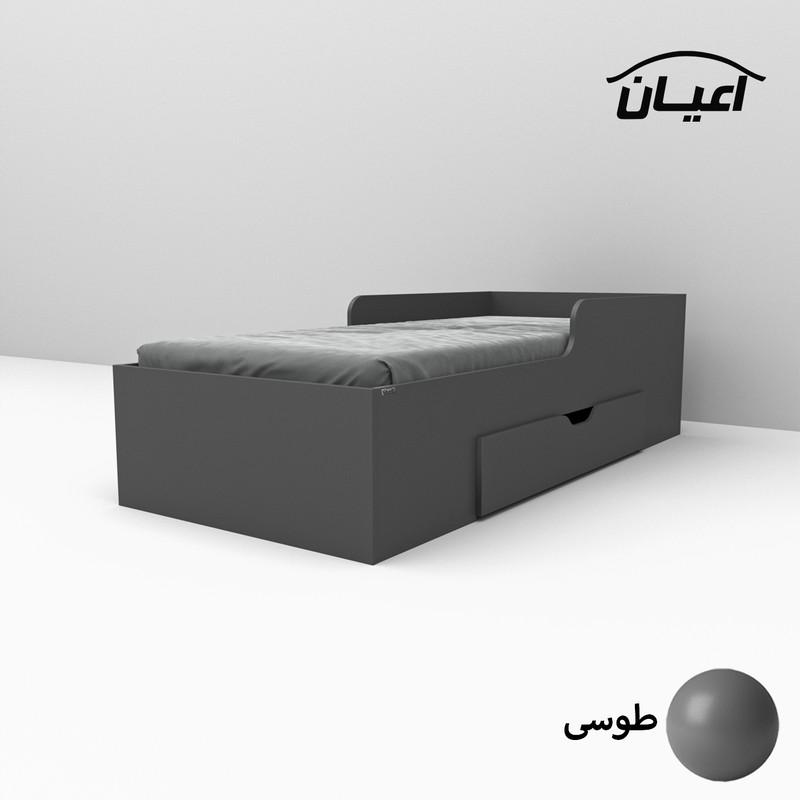 تخت خواب یک نفره کوچیل مدل KL611 سایز 80x180 سانتی متر