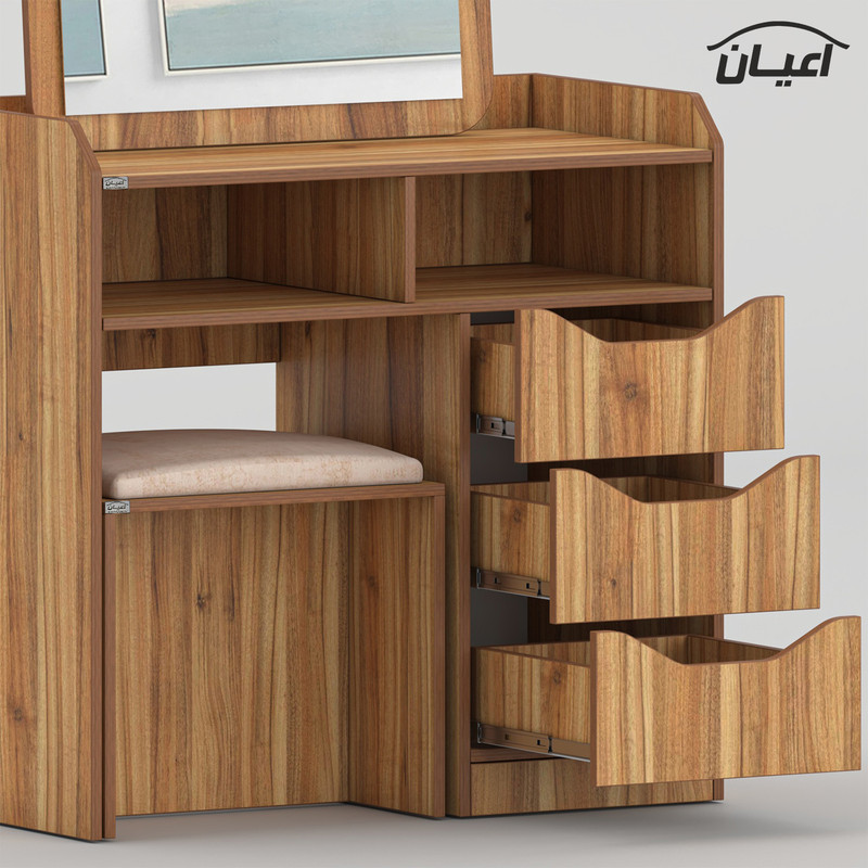 ست آینه و میز آرایش کوچیل مدل KL993 سه عدد کشو