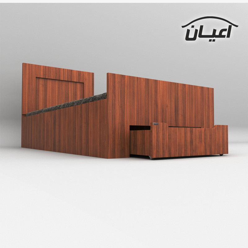 تخت خواب یک نفره کوچیل مدل KL468 سایز 90x200 سانتی متر