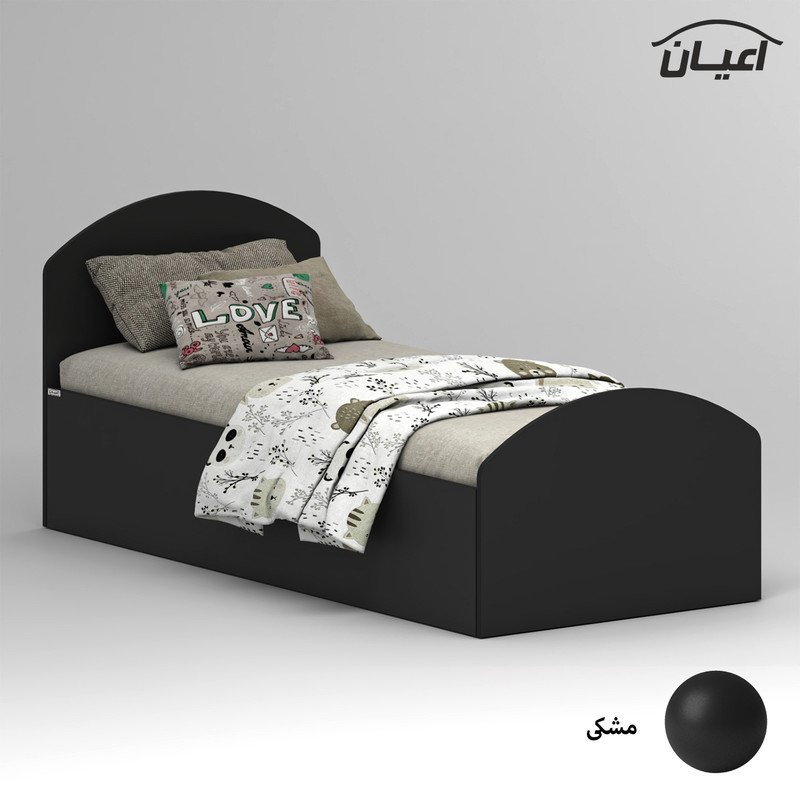 تخت خواب ملامینه یک نفره کوچیل مدل KL970 سایز 80x180 سانتی متر