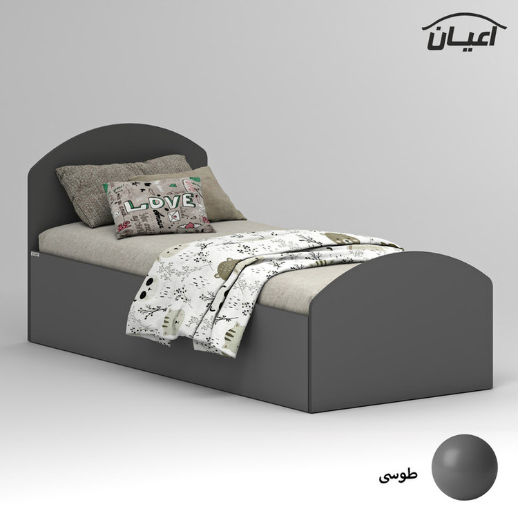 تخت خواب ملامینه یک نفره کوچیل مدل KL970 سایز 80x180 سانتی متر