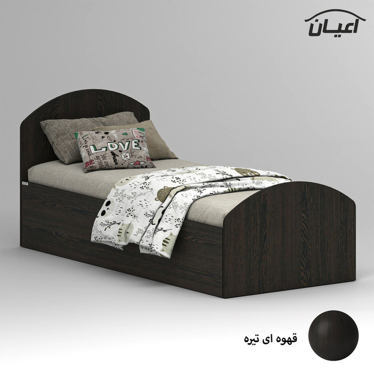 تخت خواب ملامینه یک نفره کوچیل مدل KL970 سایز 80x180 سانتی متر