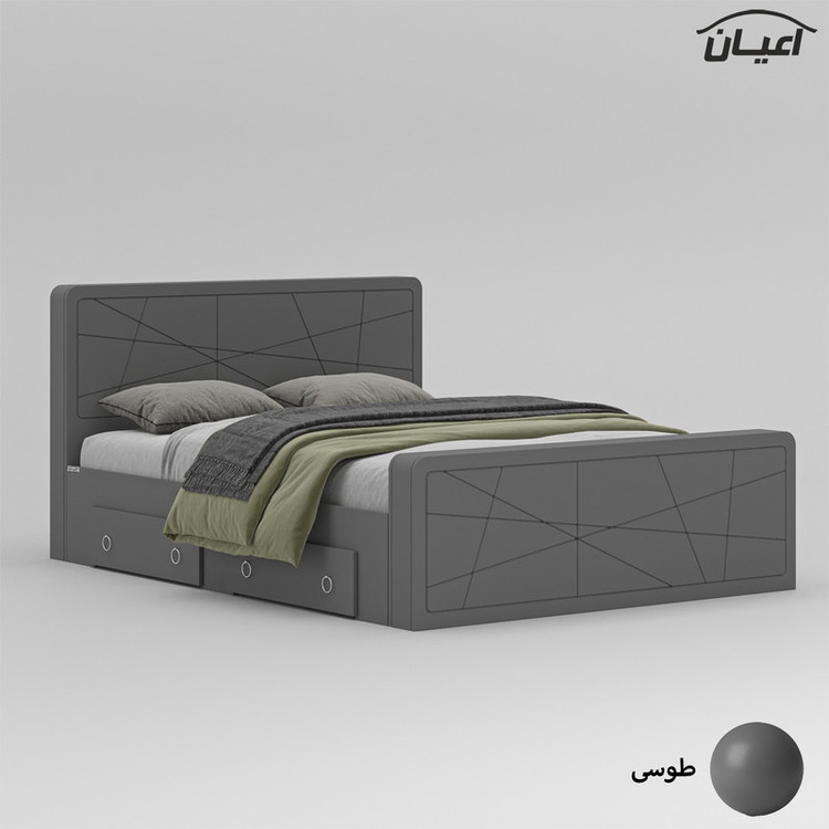 تخت خواب دونفره کوچیل مدل KL709 سایز 160x200 سانتی متر
