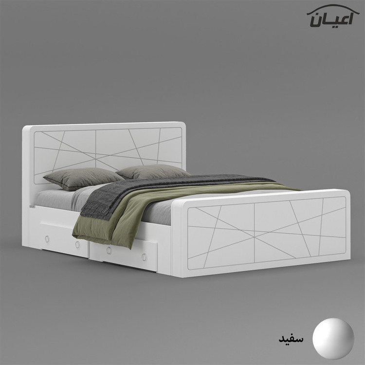 تخت خواب دونفره کوچیل مدل KL709 سایز 160x200 سانتی متر