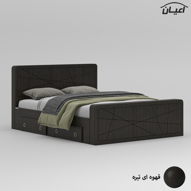 تخت خواب دونفره کوچیل مدل KL709 سایز 160x200 سانتی متر