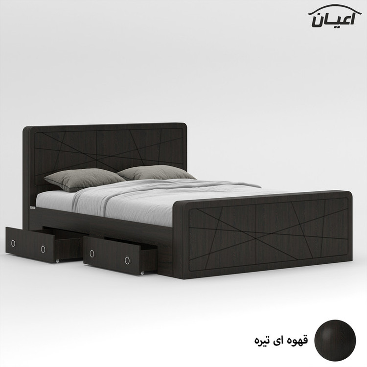 تخت خواب دونفره کوچیل مدل KL709 سایز 160x200 سانتی متر
