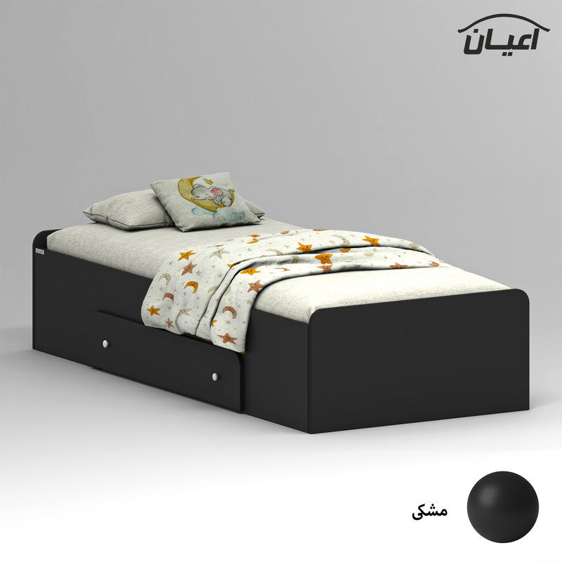 تخت خواب ملامینه یک نفره کوچیل مدل KL966 سایز 80x180 سانتی متر